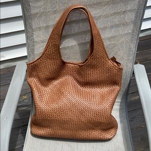 Platania woven leather bag